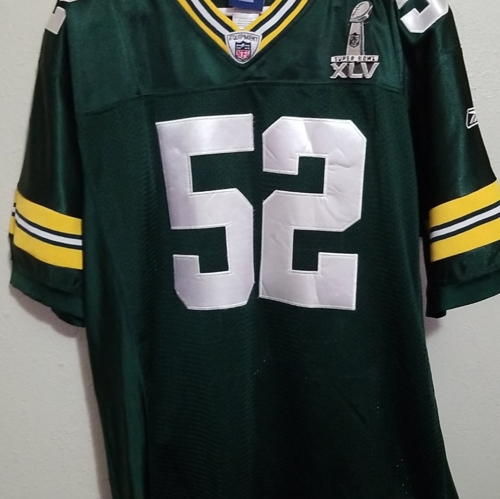 Clay Matthews green bay packers superbowl Jersey